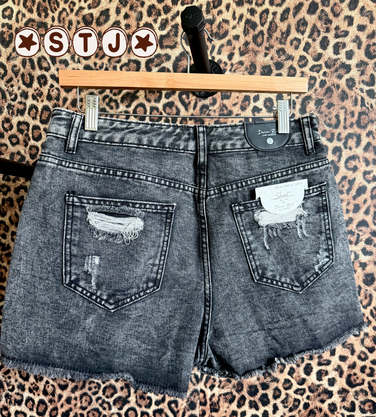RTS women’s black denim shorts