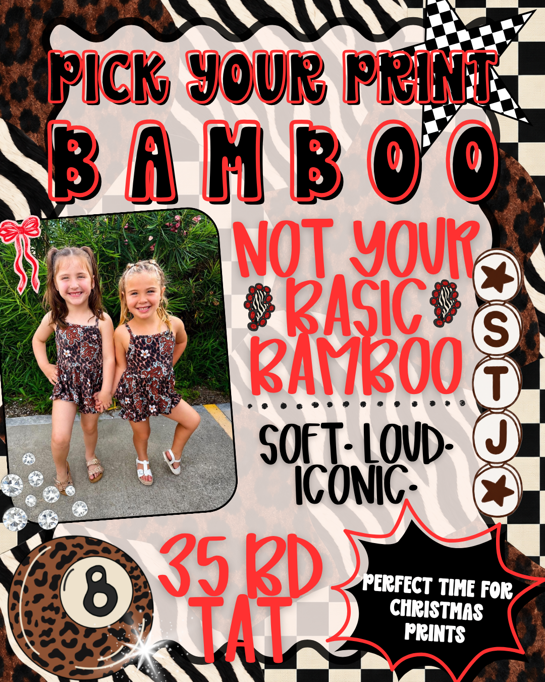 BAMBOO PICK YOUR PRINT PRE ORDER