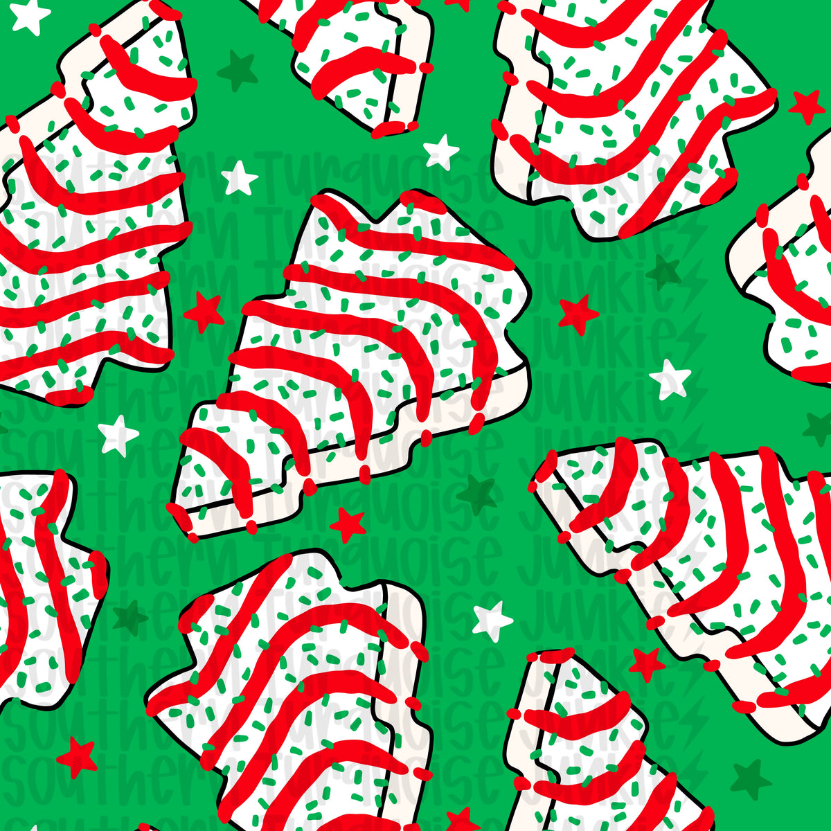 CHRISTMAS CAKES COTTON WAFFLE KNIT PRE ORDER
