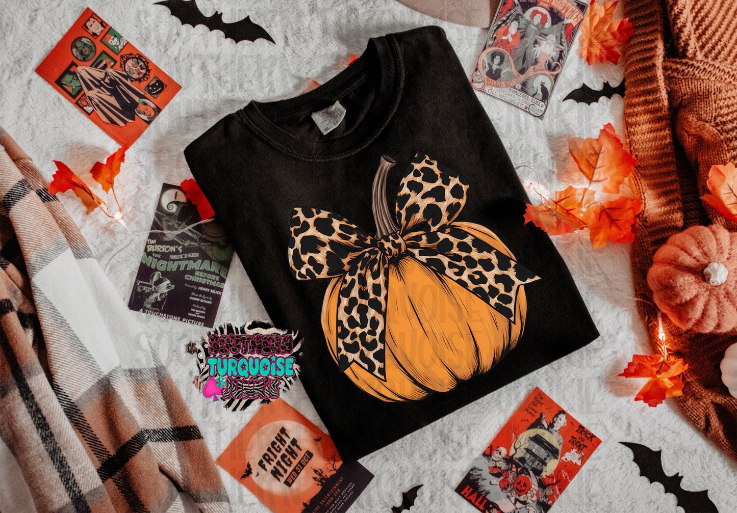 CHEETAH PUMPKIN TEE