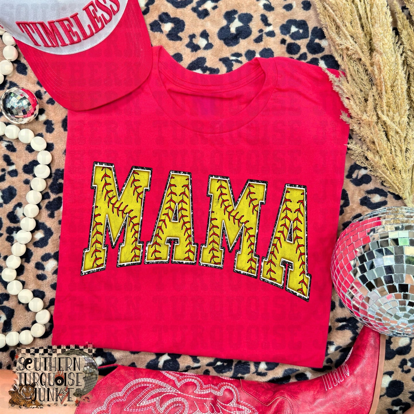 MAMA SOFTBALL TEE