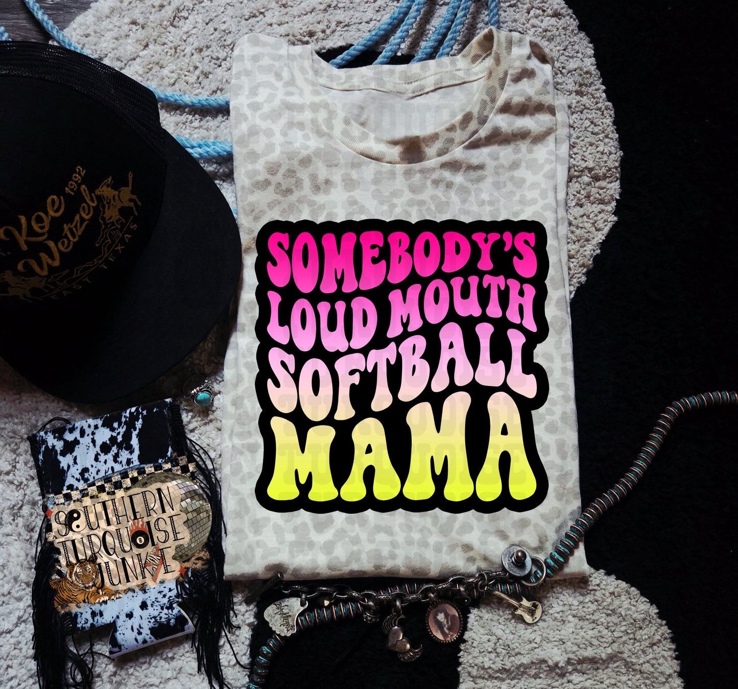 LOUD MOUTH SOFTBALL MAMA TEE