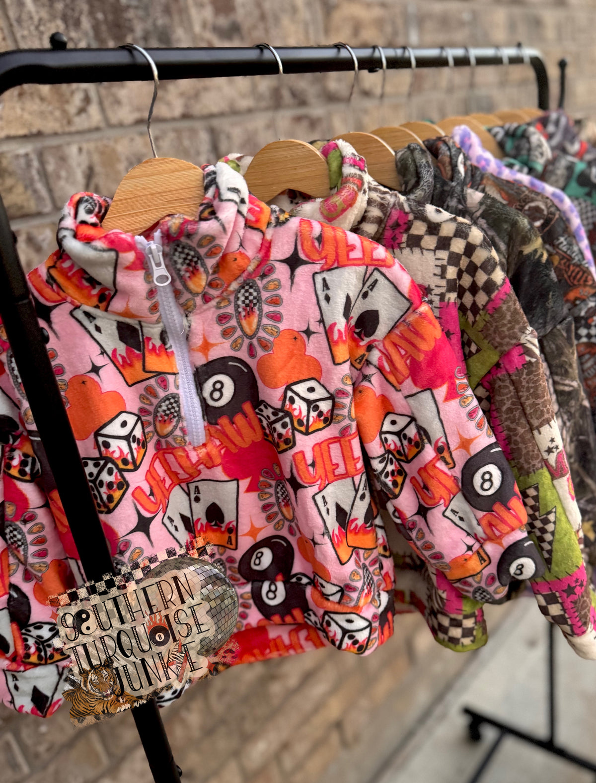 PICK YA PRINT PLUSH PULL OVER JACKET- BOUTIQUE PRE ORDER
