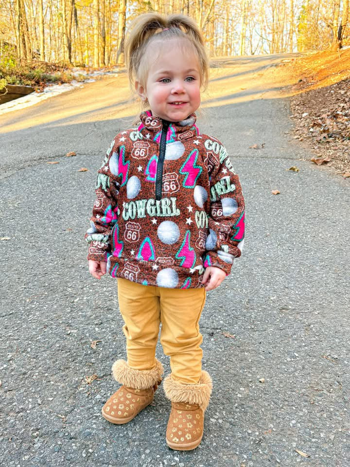 PICK YA PRINT PLUSH PULL OVER JACKET- BOUTIQUE PRE ORDER