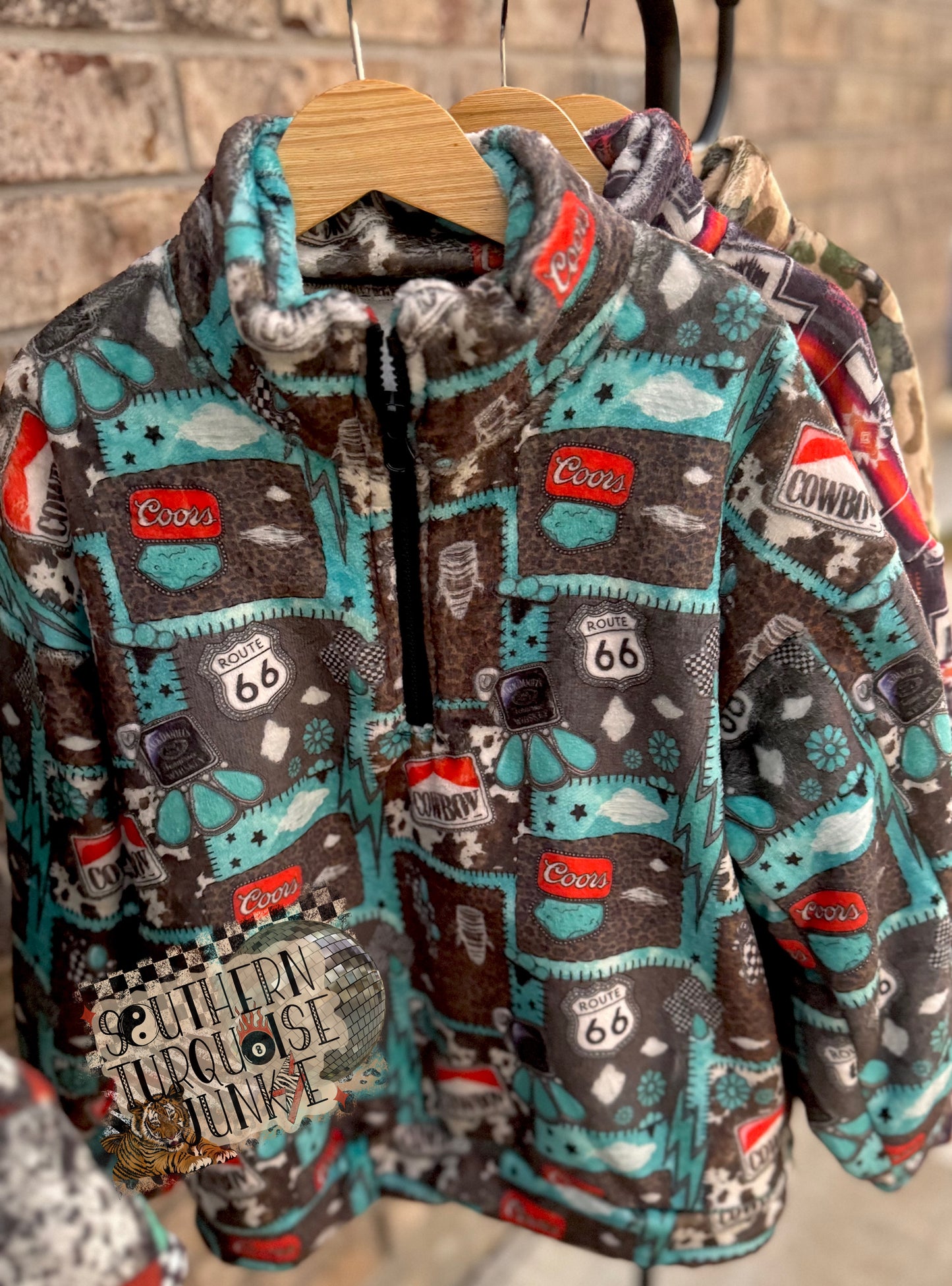 PICK YA PRINT PLUSH PULL OVER JACKET- BOUTIQUE PRE ORDER