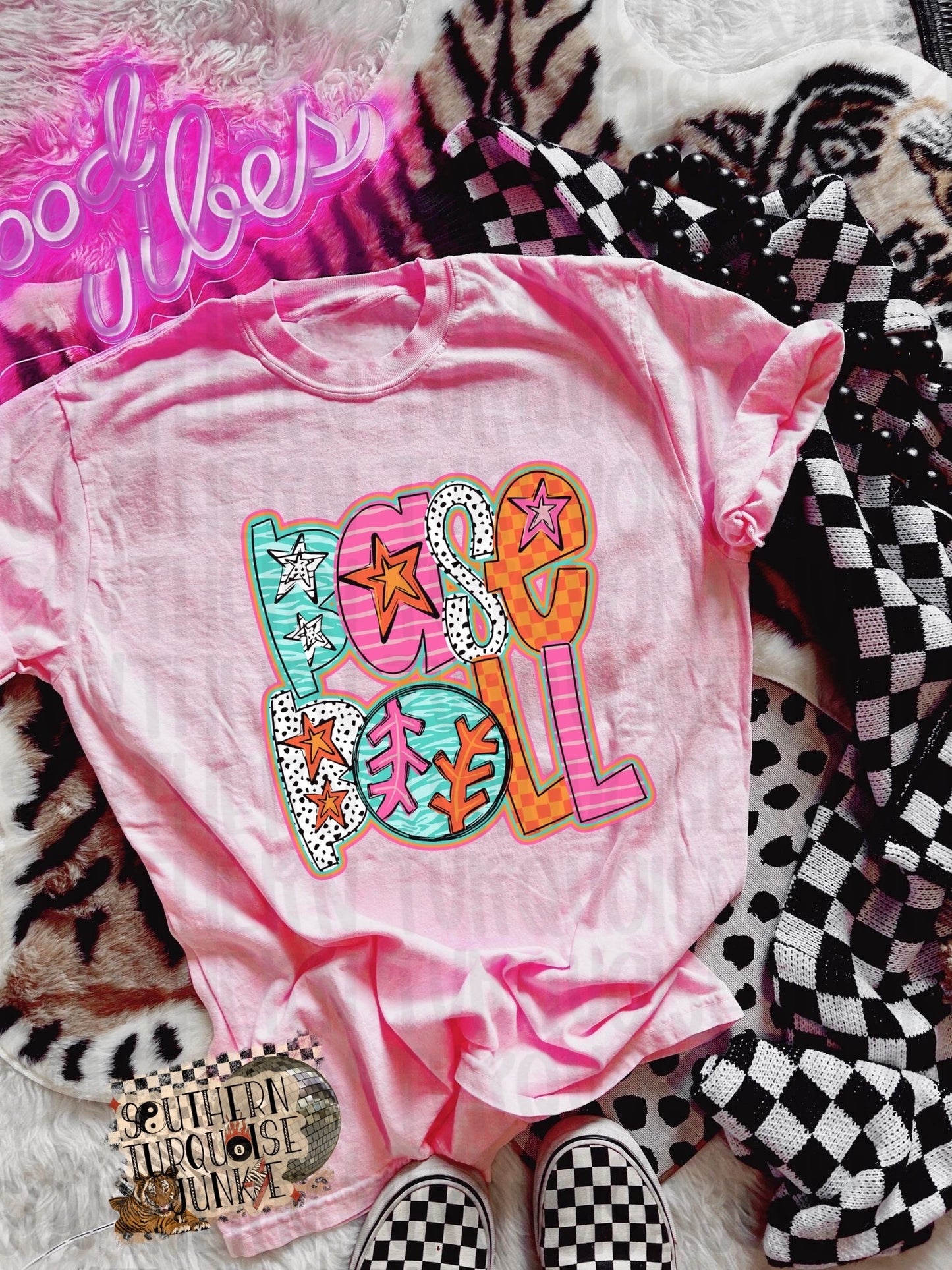 PINK BASEBALL TEE