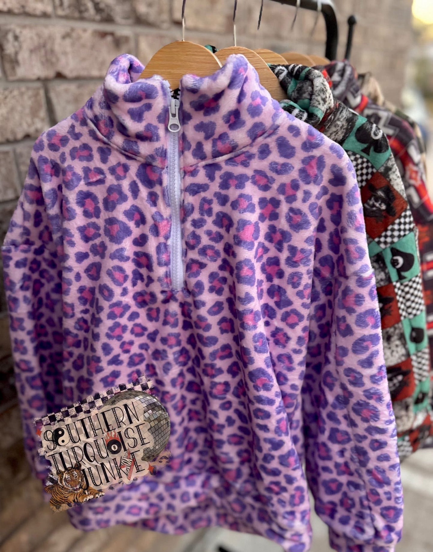 PURPLE CHEETAH PLUSH JACKET 12/18
