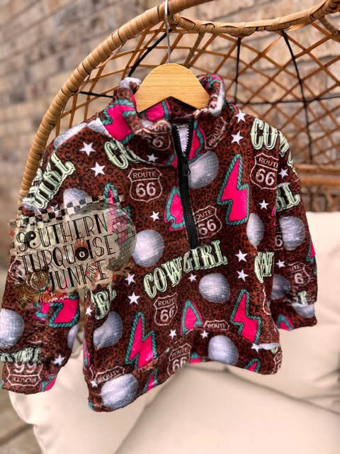 COWGIRL ROUTE66 PLUSH JACKET