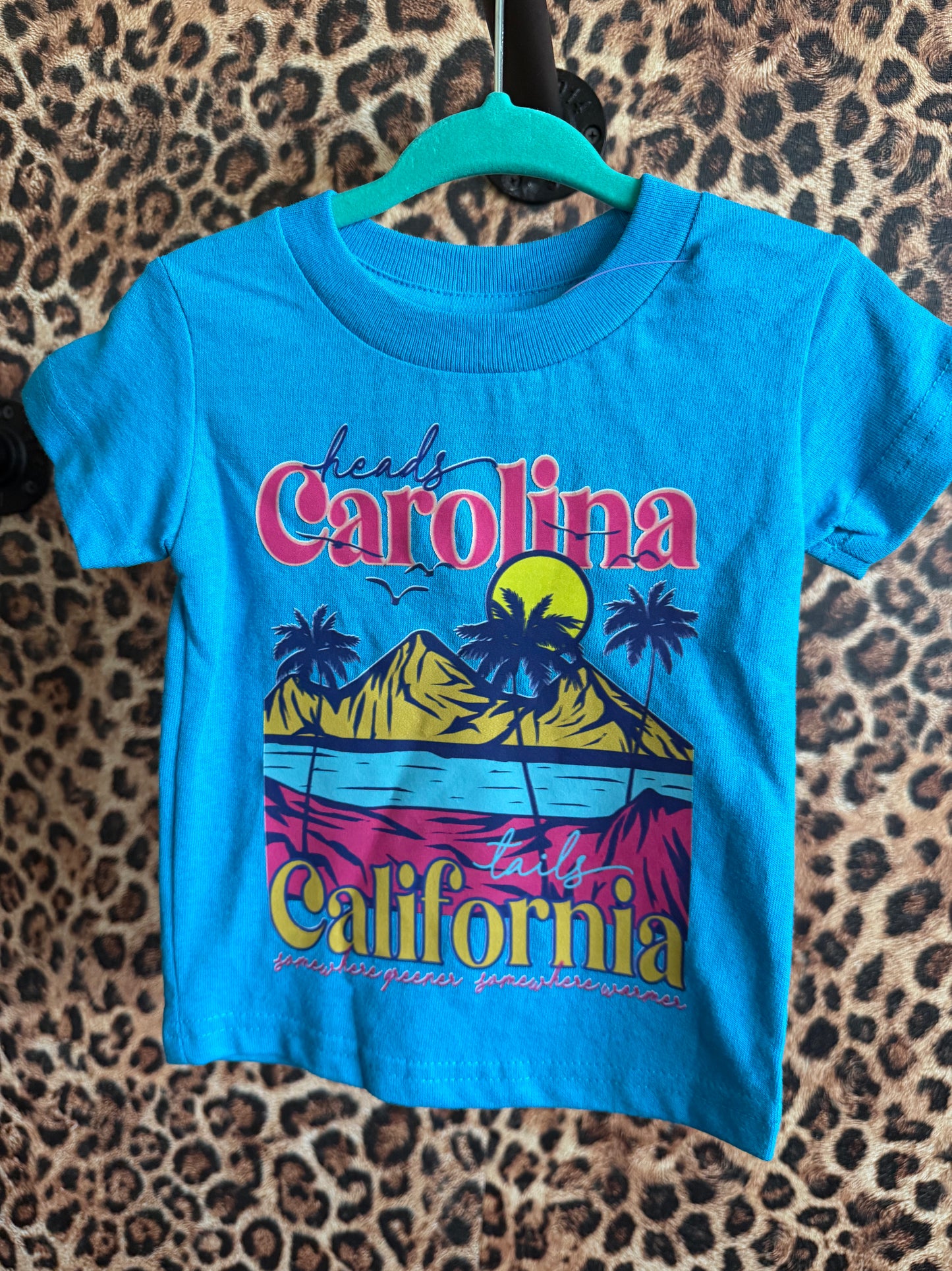 Heads Carolina, tails California tee